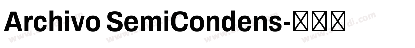 Archivo SemiCondens字体转换
